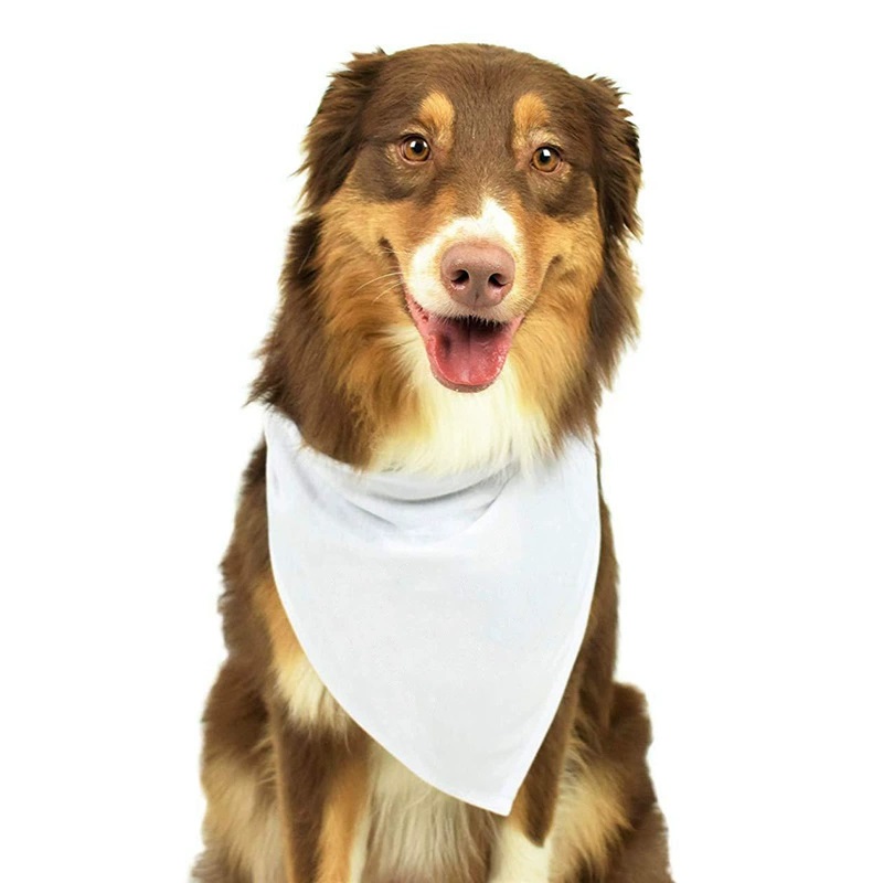Bandana Blank White - 30pcs Bandana Anjing Polos Putih dari