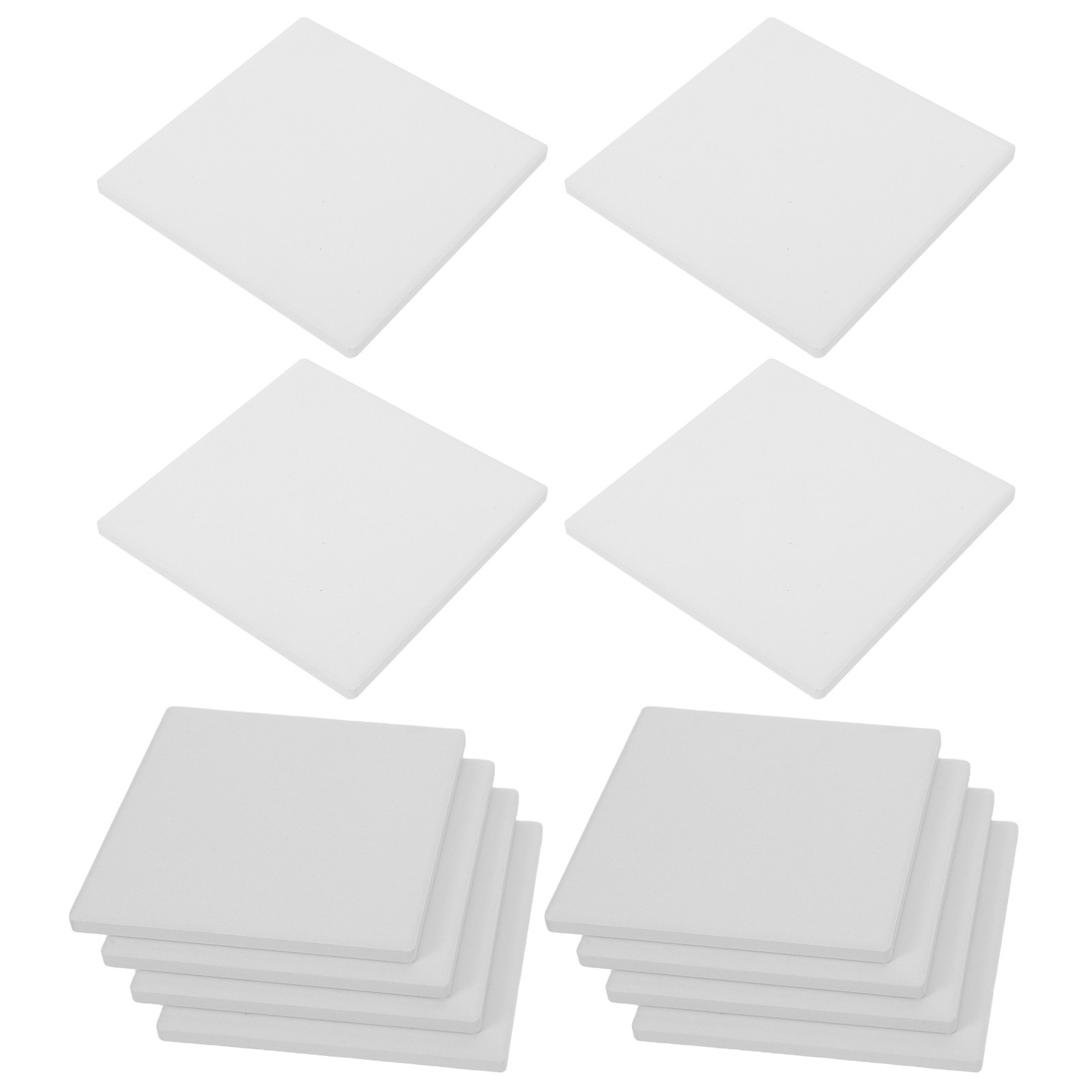 Ceramic Tile Blank - 12Pcs Ubin Keramik Tanpa Lapisan, Kanvas