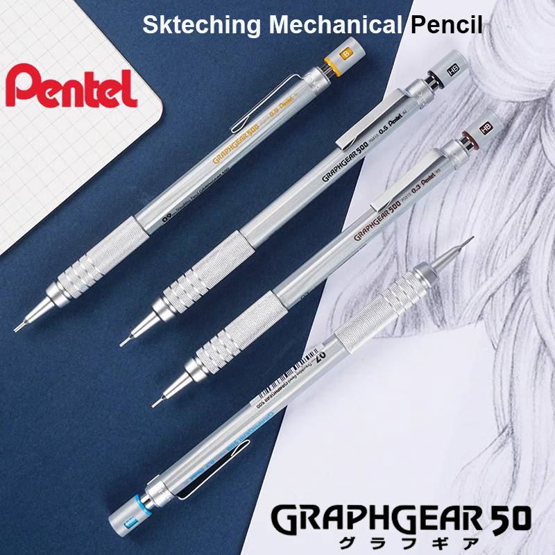 Pentel Pen Graphgear - Pensil Mekanik Pentel GraphGear 500 Pensil