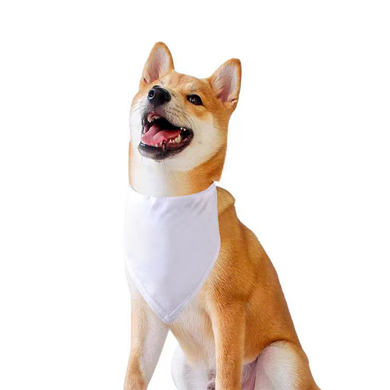 Bandana Blank White - 100 Buah Bandana Anjing Polos Putih