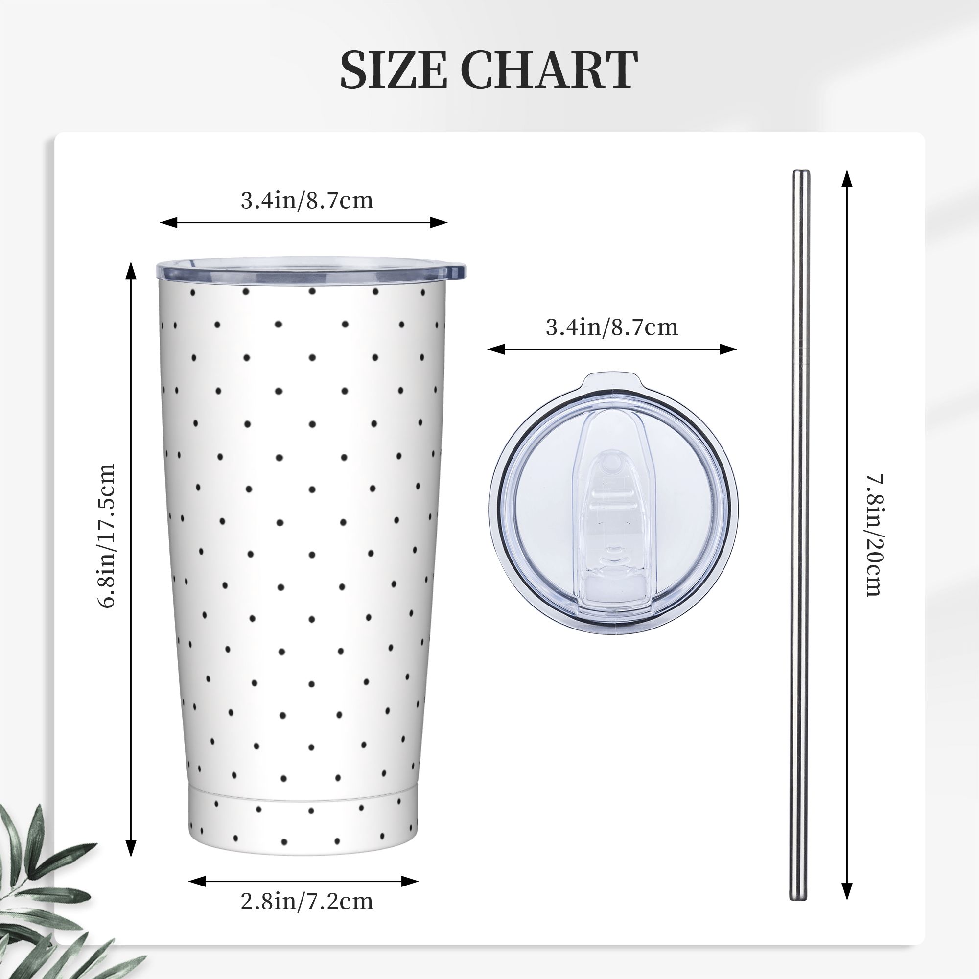 Tumbler Stainless Steel Motif  - Tumbler 20Oz White ulasan dan harga