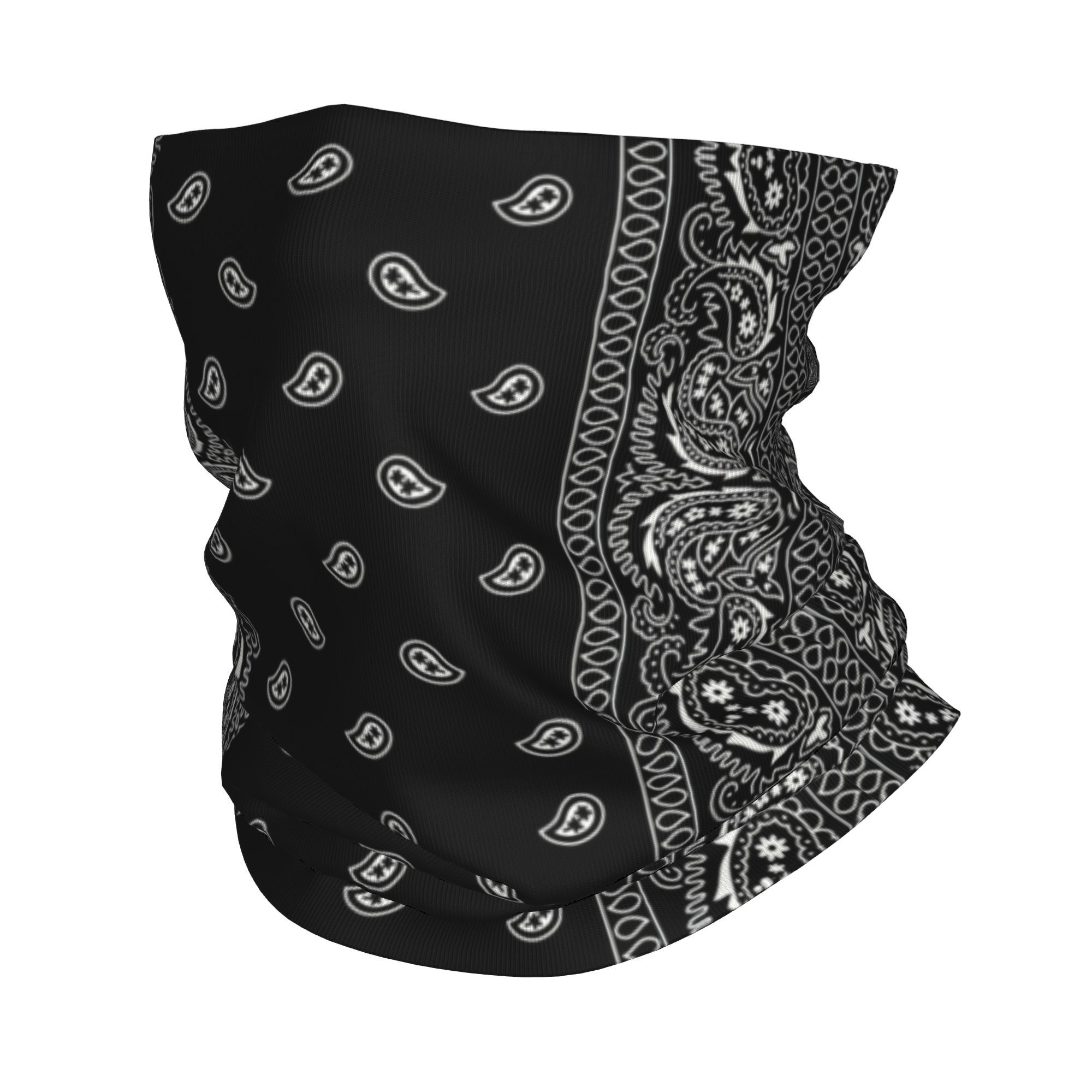 Kustom Hitam Dan Putih Paisley - Bandana Blank White ulasan dan harga