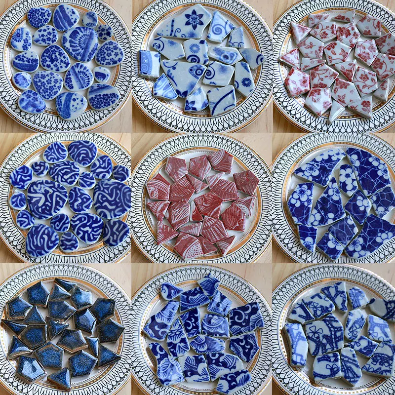 100g mosaik keramik Oval ubin  - Ceramic Tile Blank ulasan dan harga