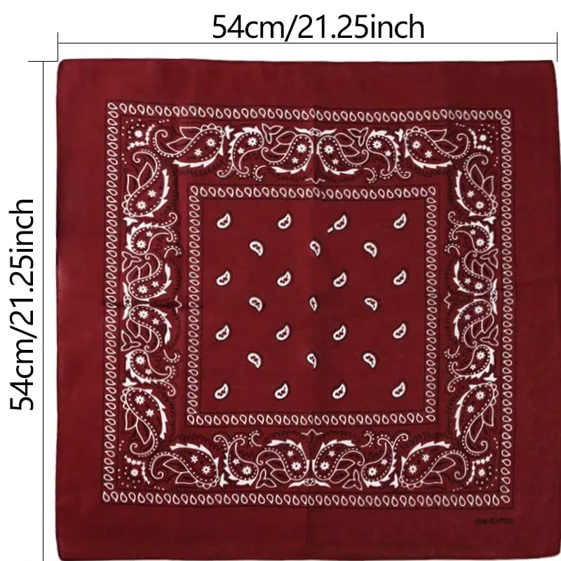 1 Buah Syal Paisley Koboi Hip  - Bandana Blank White ulasan dan harga