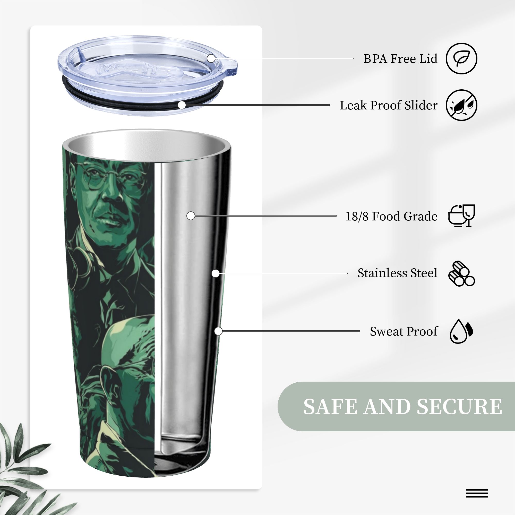 Tumbler Terisolasi Breaking Ba - Tumbler 20Oz White ulasan dan harga