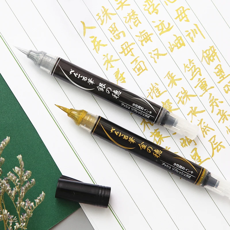 Pentel XGFH-X Pena Kuas Perak  - Pentel Pen Sign Pen ulasan dan harga