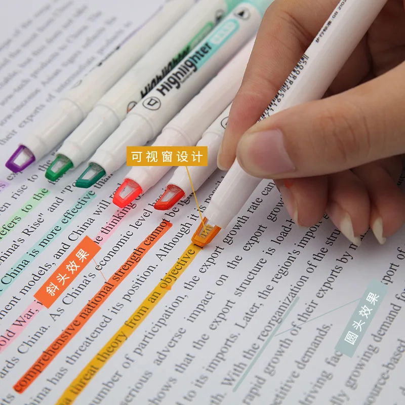 6 warna/Set pena Highlighter u - Stabilo Marker Boss ulasan dan harga