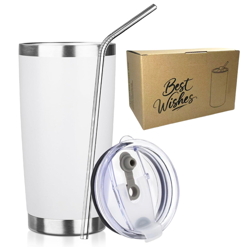 Mug Tumbler 20oz dengan Tutup  - Tumbler 20Oz White ulasan dan harga